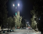  اجرای پروژه روشنایی بلوار ورودی شهر